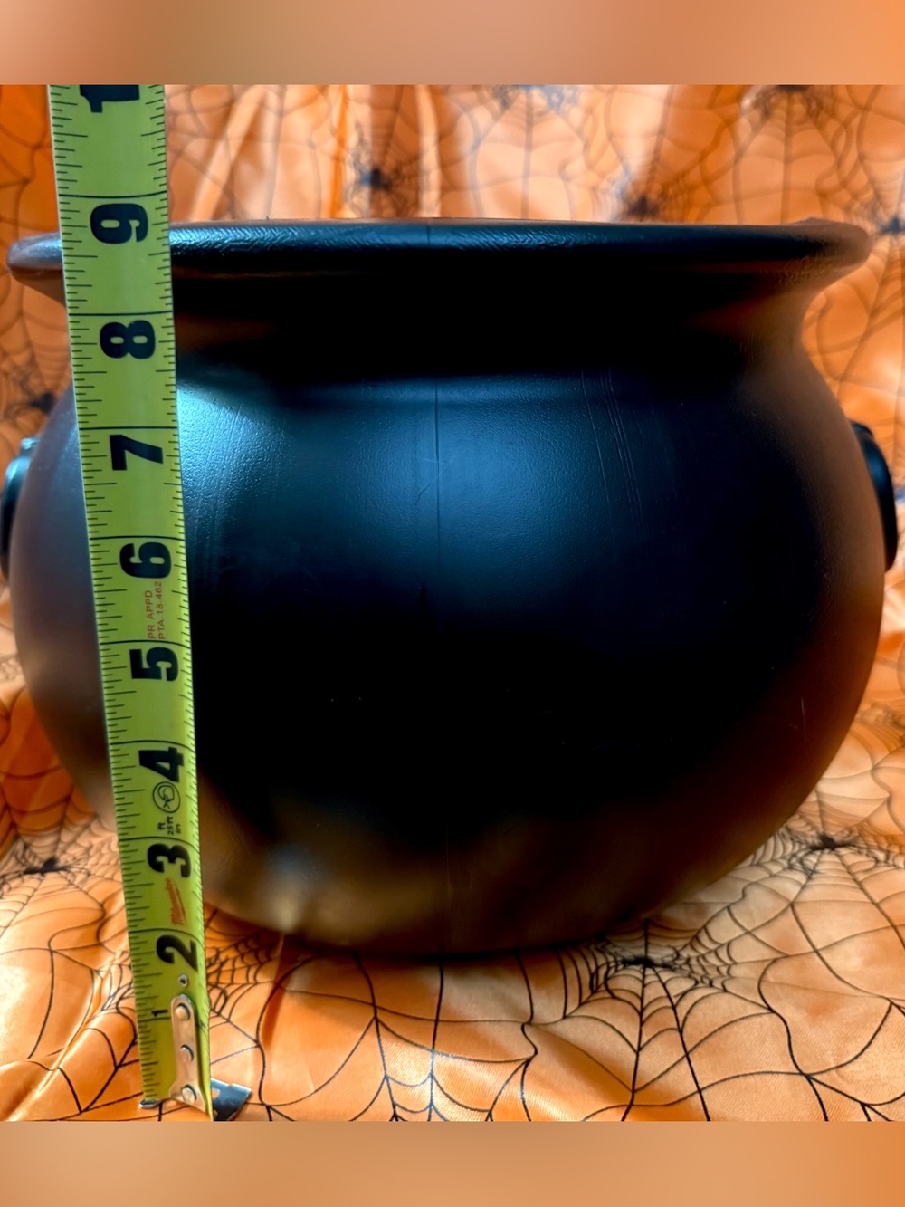 🔥Union Products Inc 1987 Halloween Black Cauldron Kettle Blow Mold 9”x 11”